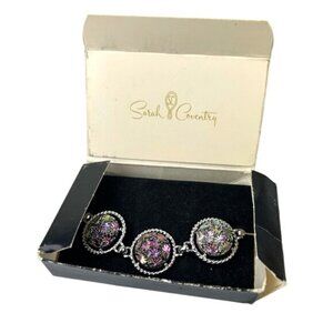 Vintage Sarah Coventry Northern Lights Bracelet Original Box #9576 Iridescent